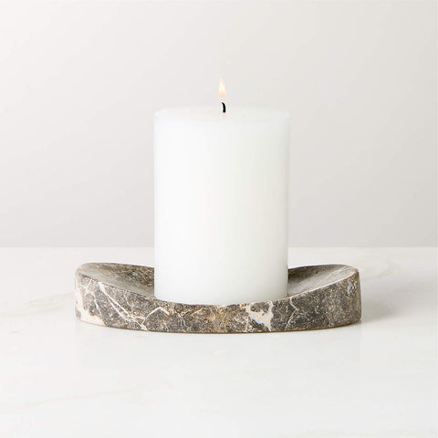 Lyle Breccia Marble Candle Plate