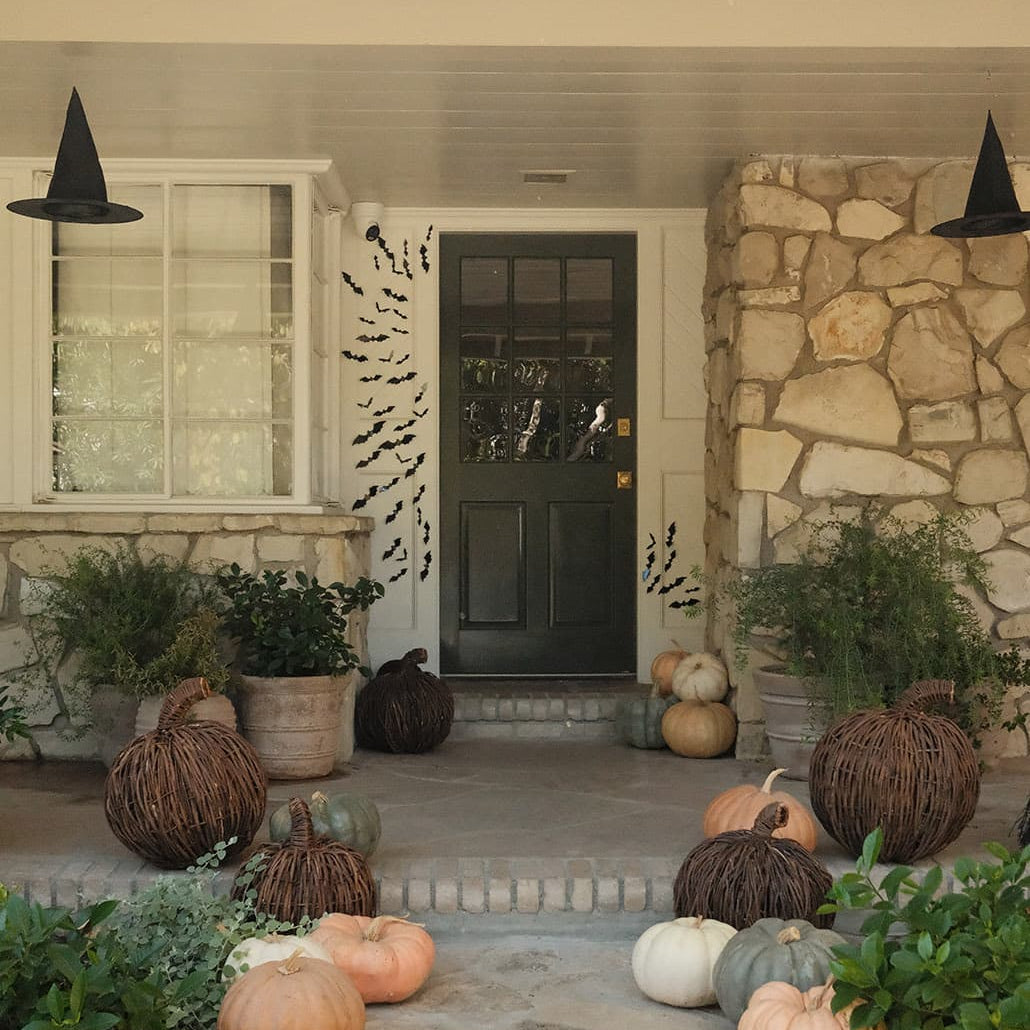 Our just-spooky-enough Halloween display