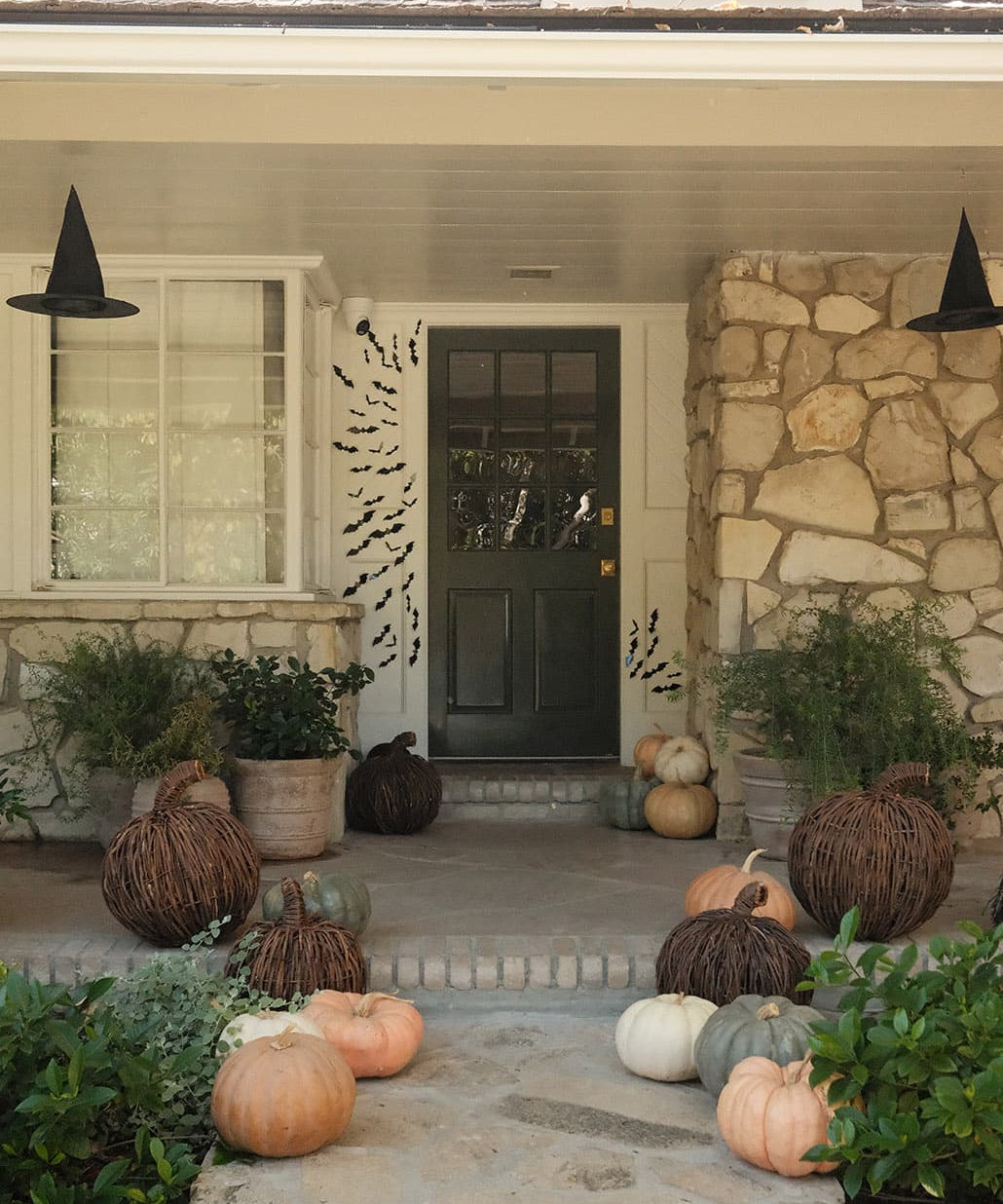 Our just-spooky-enough Halloween display