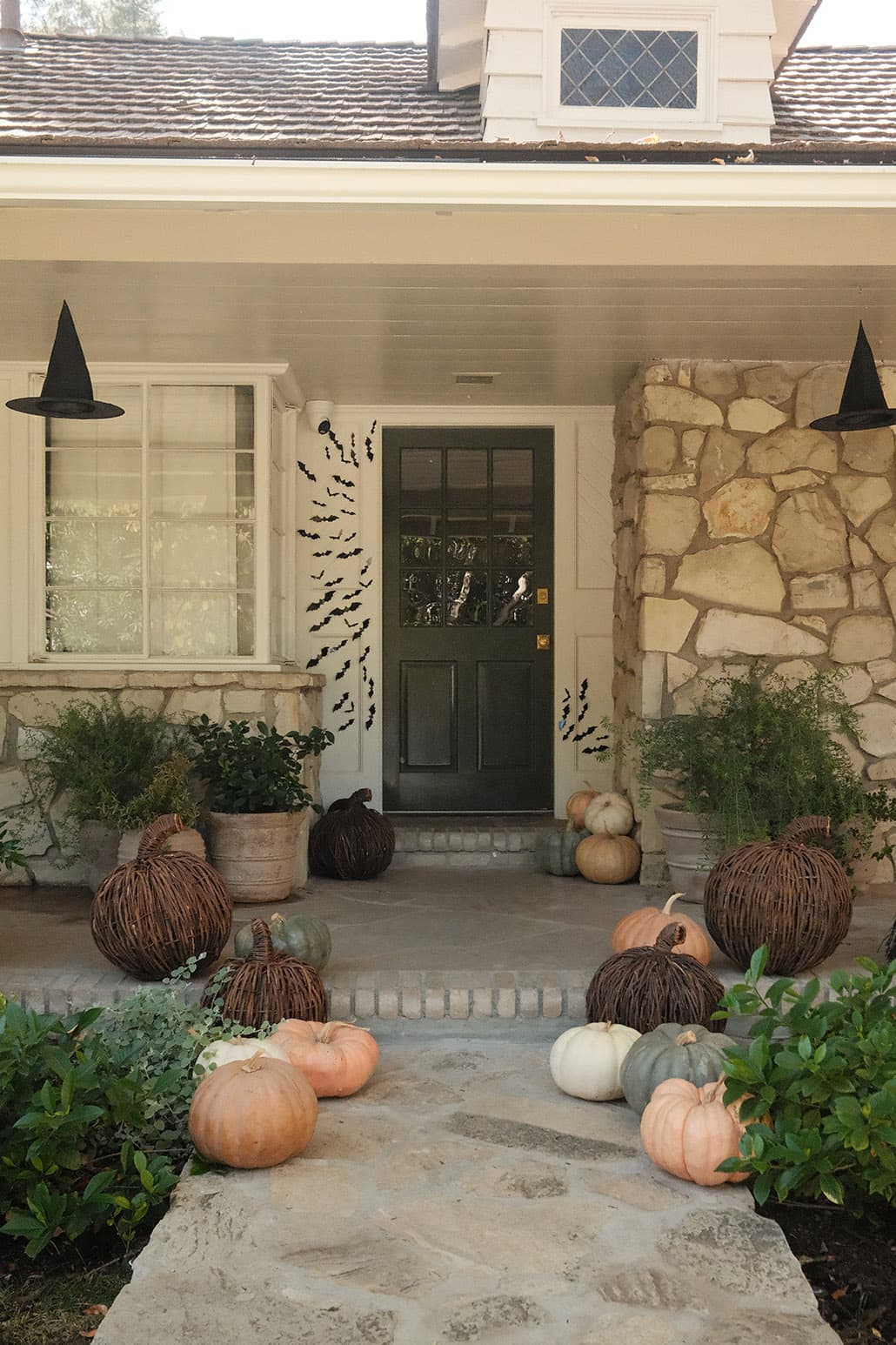 Our just-spooky-enough Halloween display