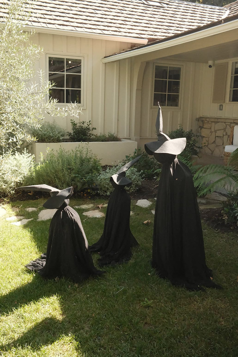 Our just-spooky-enough Halloween display