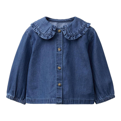 Zara Girls' Denim Blouse